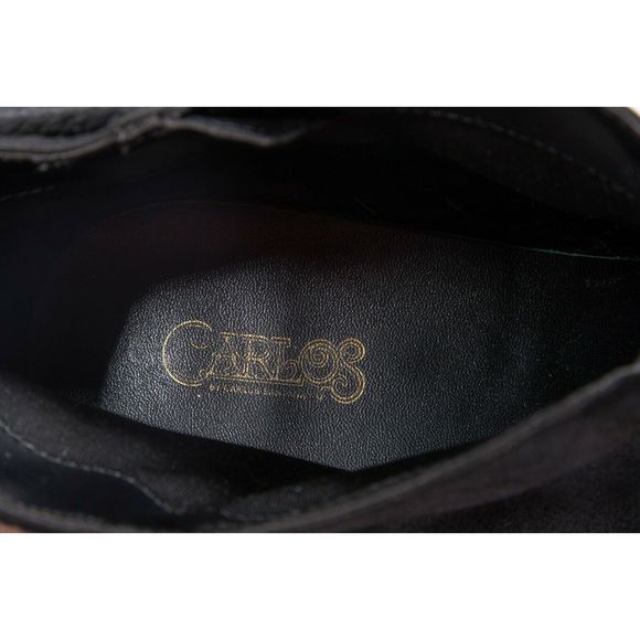 ❄️Carlos Santana Everett Black Ankle Cowgirl Boots11 - Picture 9 of 10